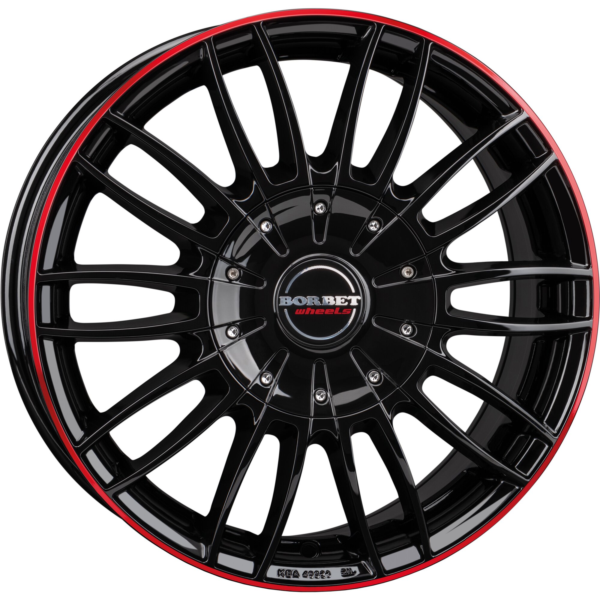 Artikelbild 1 des Artikels “Aluminiumfelge CW3 für Fiat Ducato mit Heavy-Chassis, black glossy red ring, 7,5 x 18